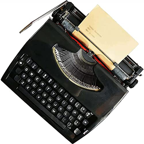ZJFJMBD Retro altmodische manuelle Schreibmaschine, Schreibmaschinen für Schriftsteller für Zuhause/Büro/Arbeitszimmer, Schreibtisch, tragbare Vintage-mechanische Schreibmaschine