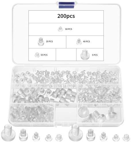 200 protectores de mesa de cristal, parachoques de mesa de vidrio transparente, pinzas de goma de mesa de vidrio, amortiguadores de muebles, amortiguadores de goma suave anticolisión para muebles de
