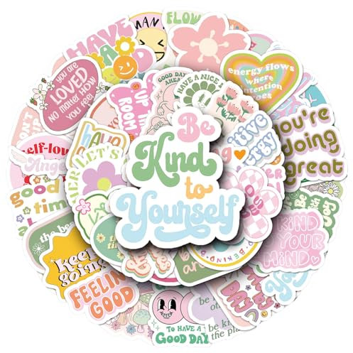 100 Stück Rosa Sticker Aesthetic,Vintage Aufkleber für Wasserflasche,Laptop,Scrapbook,Tagebuch,Wasserdichte Vinyl Aufkleber für Erwachsene und Jugendliche