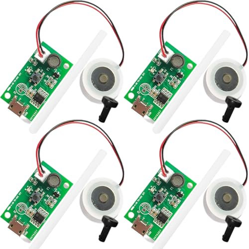 GRUUI 4 PCS 20MM Ultraschall-Nebelhersteller Fogger ZerstäUber ZerstäUber Filmplatte ZubehöR Luftbefeuchter Gummidichtung mit Zeitschalter Luftbefeuchter Zubehör