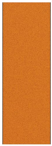 vidaXL Moderne rechteckige Fußmatte in Orange und Schwarz | rutschfeste Innen- und Außenmatte | Stylischer Teppich für Eingangsbereiche | Maschinenwaschbar | Schmutzabsorbierend | Polyamid
