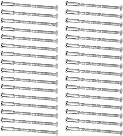 Door Handle Screws and Sleeves, 24Pcs M3 Bolt Door Handle Bolt Through Fixings Doors Bolts for Internal Doors Handles Through Bolts for Home Office Doors Handles Cabinet Drawers (M3)