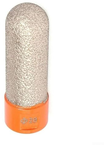 Oniissy For Thread Vacuum Brazed Finger Bits Ball End Mill, Carbide Grinding Head Thread Ball End Mill For Marble Tile Grinding(orange)