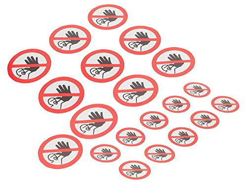 MAGICLULU 20 Stck. Warnschilder nicht Betreten Selbstklebende Sicherheitszeichen für Gefahrenbereiche Beschilderung für Baustellen Unternehmen