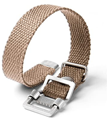 NMASDUYPU Gewebtes Canvas-Armband, 20 mm, 22 mm, Zulu-Uhrenarmband, blau-grün, Ersatzarmband, kompatibel mit Herrenuhr(Khaki,22mm)