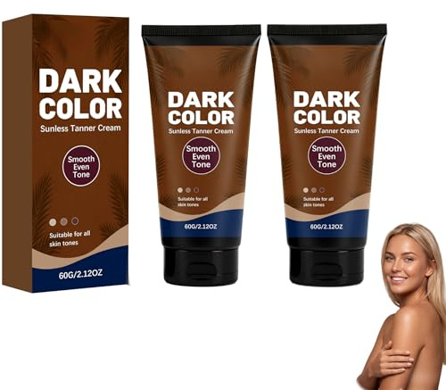 Bräunungsöl, Glowing Tanning Oil Sonnenöl, Formule Hydratante, Selbstbräuner ohne Sonne, pour Tous Types de Peau, 60g (2 Stück)