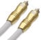 XO Ultra 6m Weiss - professionelles digital optisches Toslink Kabel - 24k vergoldetes Gehäuse - Kompatibel mit PS3, PS4, Xbox One, Sky HD, HDTV, Blu-Rays, AV Amps. Glasfasermaterial