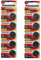 Panasonic CR2032 3 V batería de litio, paquete de 10 (2 paquetes de 5)