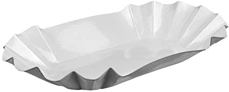 Gastro-Bedarf-Gutheil Pappteller 10.5x17.5x3cm 1000 St. Pappschale Pommesschale Currywurstschalen Imbissschalen