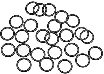 sourcing map 25Stk. Nitrilkautschuk O-Ringe 20mm AD 15mm ID 2,5mm Breite metrische Dichtungsring Dichtung