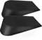 Extra Large Rubber Door Stoppers - Heavy Duty Door Stop Wedge, Jumbo Flexible Door Holder - Black 2 Pack - Non Marking Anti Slip Jammer