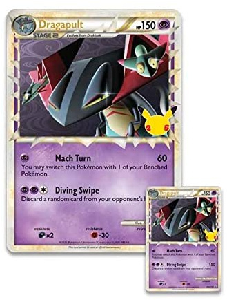 Pokemon Celebrations SWSH132 Dragapult Promokarte zum 25. Geburtstag
