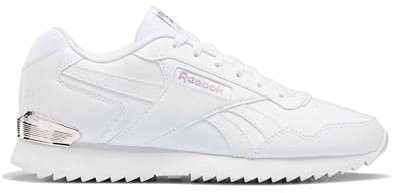 Reebok Women Glide Ripple Clip Sneaker, FTWR White/FTWR White/Rose Gold, 7.5