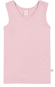 Dilling Baby Tanktop aus 93% Bio-Baumwolle & 7% Elastan – Weich, Atmungsaktiv & Dehnbar – Hautfreundliches Unterhemd für Alltag & Schlaf - Gedecktes rosa 80
