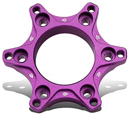 NRG Innovations SRK-LOTH-PP Purple Gaming Steering Wheel Hub Adapter Compatible with Logitech G923 G29 G920 G27, 6 X 70mm Bolt Pattern