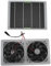CUEI Solar Panel Fan Kit, 100W 12V Outdoor Waterproof Solar Powered Dual Fan Kit for Chicken Coop, Greenhouse, Pet House, Shed, Window Exhaust, Ventilation Project
