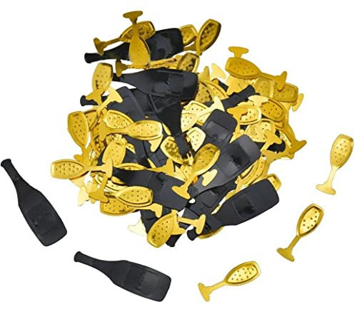 200pcs Weinflasche Champagner Konfetti 15g Acrylstriffes Konfetti Für Hochzeitsfeier Geburtstagsbar Tischdekoration