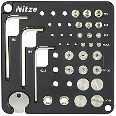 Nitze Camera Tool Set Plate Camera Vis Set Plate avec vis, Filetages, Clés et Tournevis - N74B