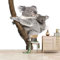Papier Peint Mural 3D Fond De Salon Chambre Papier Peint Koala Animal Gris 3D Enfant Chambre Murale Salon Chambre Maternelle Centre D'Éducation Précoce Mur De Fond 140(L) x70(H) cm