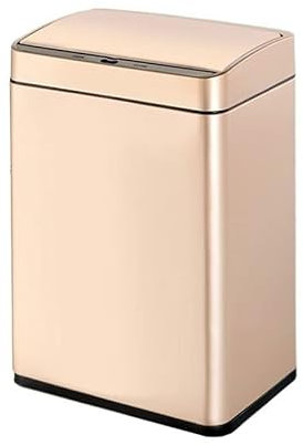 DYPASA Poubelle Cuisine 12L grande poubelle de stockage des ordures cuisine salon capteur intelligent poubelle durable en métal poubelle Pour Cuisine, Bureau (Color : 03)