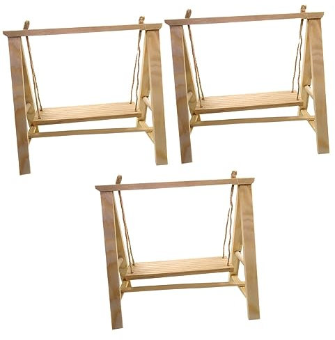 YARNOW 3 STK Puppenmöbel Puppenzubehör Deko Haushaltsverzierung DIY Schmuck Wohnkultur Mini Modell Hölzern