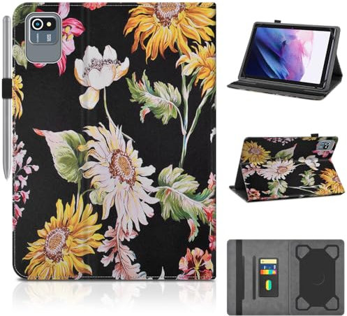 KATUMO Custodia Universale per 10-10,1 Pollici Tablet, Cover per Blackview/TECLAST/DOOGEE/SEBBE S22/GOODTEL G3/Whitedeer/Freeski/JUSYEA J10//HiGrace/Oangcc/OUZRS/Wqplo/Pazhonz/BENEVE M51 Tablet
