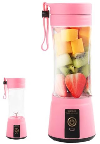 Fukamou Tasse de Presse-Agrumes, Bouteille de mélangeur de Fruits | Presse-Agrumes sans Fil 400 ML pour Smoothies - Presse-Agrumes à Nettoyage Automatique avec mélangeur Anti-Fuite pour Voyage