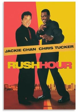 LIANGSHUANG American Buddy Cop Films Rush Hour Poster auf Leinwand, Gemälde, Poster, Wandkunst, dekorative Bilddrucke, moderne Dekoration, 20 x 30 cm