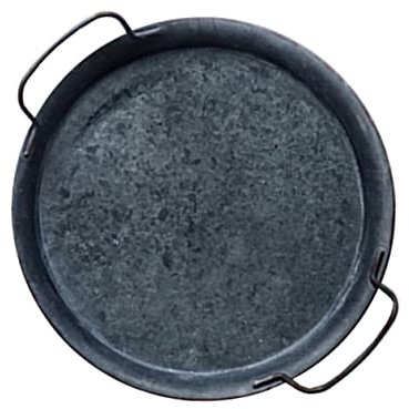 LIFKOME 1pc Photo Storage Tray Tea Candy Tray Circle Tray Iron Storage Tray Nut Trays Desk Topper Decanter Round Tray Kitchen Storage Tray Flat Bottom Tray Old Wrought Tray Props Household
