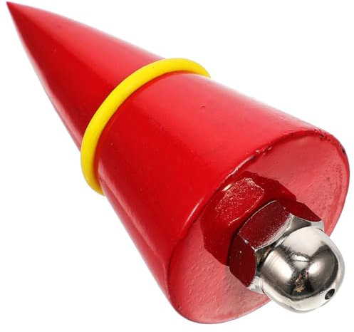 Gadpiparty 300g Solid Plumb Bob Vertical Hammer Wire Hammer Building Measuring Tool 12m Line for Construction Site Hanging Wire Alignment Random Color