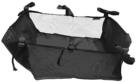 KOMBIUDA Kinderwagen Aufbewahrungsnetz Großer Organizer Oxford Stoff Schwarz Universell Für Kinderwagen Zubehör