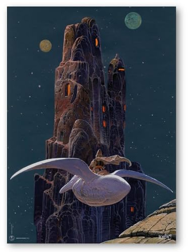 Mœbius Production Poster – Moebius Arzak Sammelposter – Der Felsen (50 x 70 cm) – Wohnzimmer