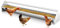 SOARS 15L Futtertrog Hühner metall, tragbarer Futterspender mit Abflusslöchern, Drehstange, Hühnerfutter für Hühner, gänse, Enten, 115 x 20,5 x 20,5 cm