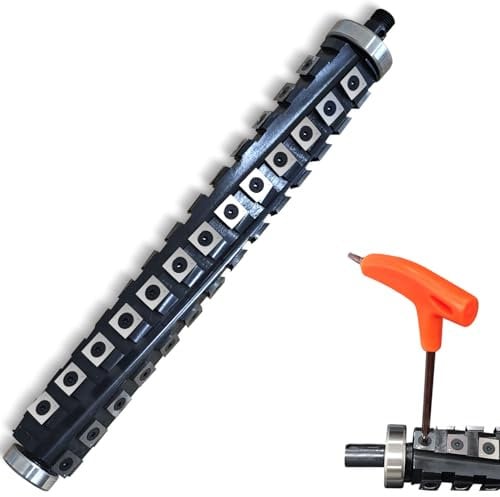 12-1/2 inch Spiral Helical Cutterhead for Dewalt DW733 DW734 Planer, 4 Rows with 54Pcs Carbide Inserts