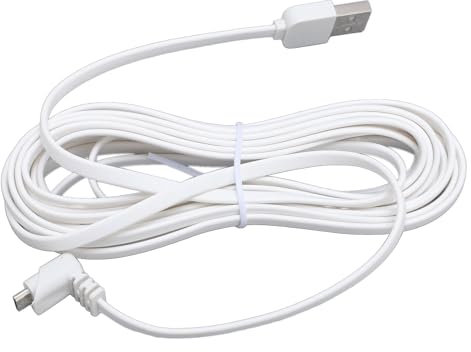 Stromkabel for Arlo Pro for Arlo Pro 2 for Arlo GO for Arlo Light, Überwachungskamera-Stromverlängerungskabel, Überwachungskamera-Ladekabel-Ersatz (2m/6,6ft)