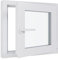 Kunststofffenster Kellerfenster Fenster - 3-fach Verglasung - weiß/weiß - 1100x500 mm DIN Links