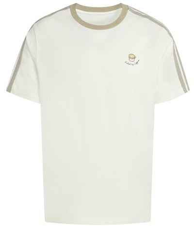 adidas Men's LUX Coffee Cafe Cup Graphic T-Shirt, Off White, XXL