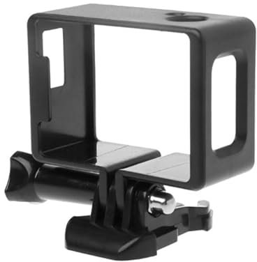 REFLEX CAMERA Housing Frame Mount for SJCAM SJ4000 | Protective Cage Bracket with Base & Screw | Lightweight ABS Case Holder for Action Sports Camera | Easy Access & Secure Fit