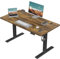 TRIUMPHKEY Height Adjustable Electric Standing Desk 110 x 60cm with Memory Smart Pannel Sit Stand Desk with Backpack Hook Stand Up Study Table Work Table for Home Office(Rustic Brown)