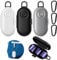 3 pcs Earplug Cases, CNYMANY Mini Portable Earbud Case, Versatile Compartment Ear Plug Plastic Storage Holder Earplug Organizer Box for Camping Hiking - Black Hook