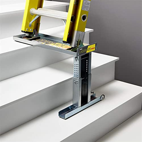Ladder Leg Leveler Support Base for Enhanced Stability and Safety on Uneven Surfaces, Non-Slip Anti-Skid Stopper Mat for Secure Ladder Placement