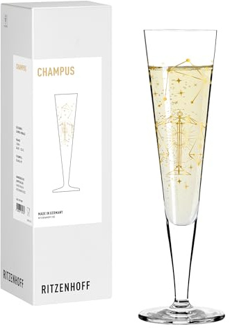 RITZENHOFF Champagnerglas - 200 ml - Made in Germany | Artikelnr. 8191007, Serie Astro, 1 Champagnerglas 200 ml, Kristallglas, spülmaschinenfest