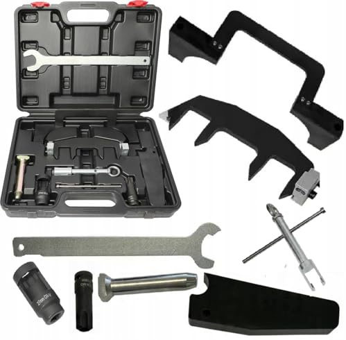 AMD TOOLS Motoreinstellwerkzeug für Mercedes M271 M271A – 1.6 & 1.8 – inkl. Steuerketten-Tool, Nockenwellen-Fixierer, CR-V 27 mm, geeignet für W203 W204 W211 W212 R171