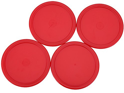 ERYUE Robustes Pusher-Pucks-Set aus Kunststoff für Spieltische von Eishockey-Enthusiasten, Dunkelblau/Grün/Rot