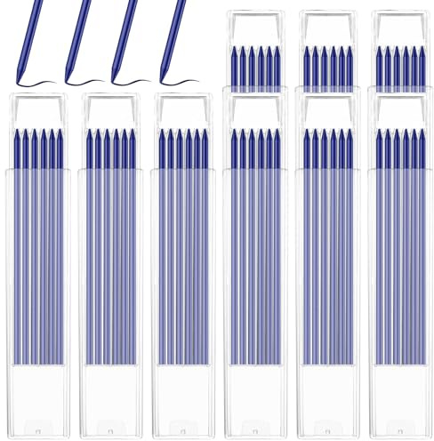 54 Stück Tieflochmarker Minen, 2,8 mm Bleistiftminen für Zimmermannsbleistift, Solide Tischler Bleistift Minen, Konstruktion Bleistift Ersatzminen für Architekt Zeichnen Mine Ersatz (Blau)