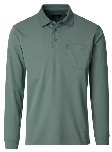 CASAMODA Polo-Shirt Langarm Uni