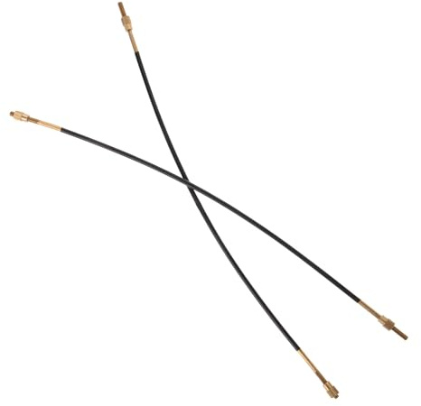HOUDERCO 2 Stück Cello Stahlseil Schwanzkordel Schwarz 4/4 und 3/4 Modell Installieren Praktisches Cello Instrumentenzubehör für Reparatur und Ersatz