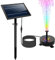 Lewisia Battery Backup Solar Fountain Pump with LED Lighting for Bird Bath Pool Garden Pond Submersible Solar Water Pump Kit 5W