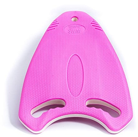 BornToSwim Robust Multi-Schwimmbrett Trainingshilfe Kickboard, Rosa/Weiß, 40 x 30 x 3 cm
