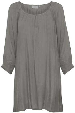 KAFFE Damen Tunika Amber Damen Tunika Amber 3/4 Arm Casual Shirt Rundhals 3/4 Ärmel